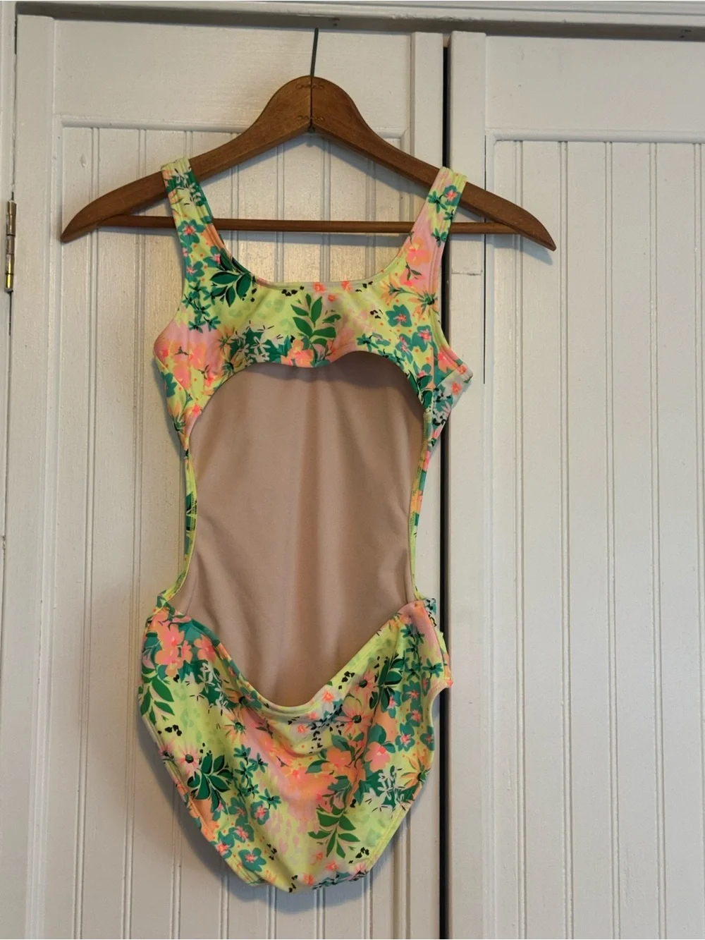 Floral Neon One-Piece Swimsuit